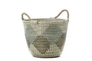 Top Trend Woven Basket for Home Storage & Organization Laundry Hamper with PP & Wicker Cloth Accessories Basket Bag