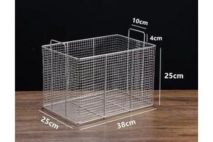 High Quality Woven Stainless Steel Storage Basket Long Service Life Anti-Rust Organizer Indoor Kitchen Basket