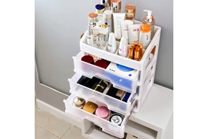 Cosmetics Desktop Multi-layer Drawer Type Household Dust protection Storage Rack Makeup Makeup Organizers Storage Box