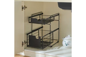 NEW Home Storage Organization Under Kitchen Stuff Home Supplies Organizer Cabinet Storage Containers Basket Holders & Racks