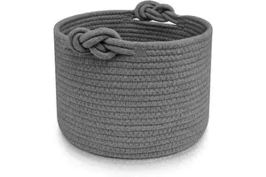 Nordic Modern Style Simple Cotton Rope Storage Basket Children's Toy & Home Woven Storage Bucket