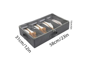Large Capacity Under Bed Storage Blanket Bag Containers With Reinforced Handle for Clothes Sheets Towels Bedroom Closet