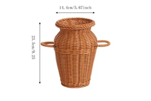 Fashion Factory Direct Sales Wholesale Custom-made Hand-woven Eco-Friendly Hanging Plastic Food Storage Baskets for Living Room