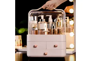 Plastic Makeup Storage Box Brush Lipstick Mask Acrylic Storage Beauty Cosmetic Box for Jewelry Makeup Organizer