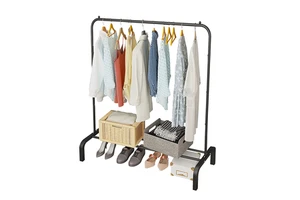 Wholesale Custom Coat Rack Floor Standing Hanging Clothes Rack Shelf