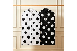 Factory Custom Thickened Enlarged Non-Woven Fashionable Garment Bag with Zippers Moisture-proof Dust Cover for Clothes Storage