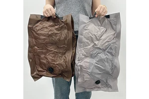 Heavy Duty Clothing Compression Bag Space Saver Oxford Fabric Vacuum Packing Bag Foldable for Household Storage with Handle