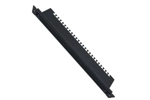 19-inch Flame-Retardant 1U Cable Organizer Cabinet Brush Cable Management Rack with Screw-Free Installation Connector Accessory