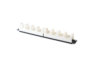 19 Inch 1U, 110 Type Horizontal Fishbone Rack Mount Plastic Cable Management