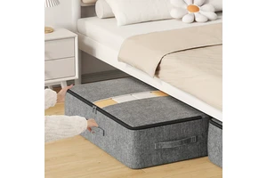 Under Bed Storage Bag Large Capacity Dustproof Rectangle Quilt Storage For Wardrobe