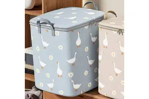 Household Large Capacity Quilt Storage Box, Non-Woven Clothing Moving Luggage Bag, Foldable Wardrobe Quilt Storage Bag