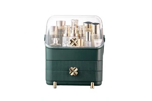 Popular Plastic Rectangle Cosmetic Storage Box Desktop Drawer Organizer Portable Makeup Storage Box