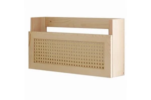 Stable Solid Wood Rectangle Wall Mounted Storage Rack Modern Luxury Design for Home Living Room Display