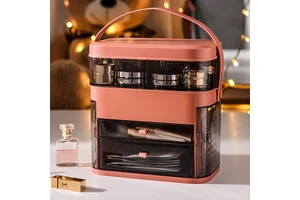 Creative Cosmetic Storage Box Desktop Dust-proof Finishing Dresser Skin Care Product Rack Jewelry Storage Rack