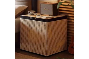 Natural Rattan Covered Storage Box, Handmade Rattan Basket, Large Woven Storage Basket, Rattan Basket, Woven Basket