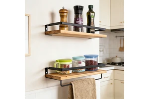 Detachable Handicrafts Modern Wooden Rack Retail Display Racks Solid Wood Wall Storage Rack