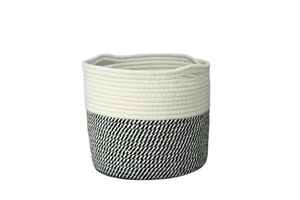 Multi-purpose Cotton Rope Woven Basket Desktop Storage Basket Laundry Basket