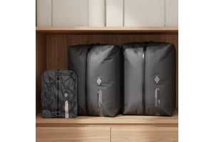 Yuanfeng Moisture Proof Sealed Airtight Zipper Vacuum Compressed storage bag For Travelling Outdoor