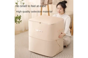 BRM High-grade Satin Cube Quilt Compression Storage Bag Clothing Storage Finishing Bag Large Capacity Luggage Moving Bag Modern