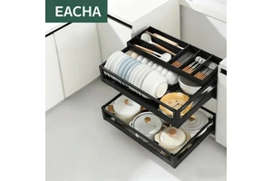 Modern Multi-Function Hotel Use Kitchen Organizers Storage Modular Pull-out Basket Particle Board Cabinet Cabinets Eacha 1 Year