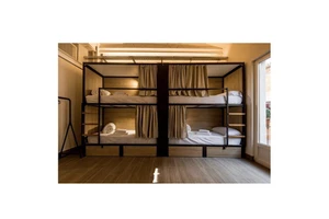 JZD Factory Space Saving Modular Hostel Sleeping Pod Single Size Bunk Bed Capsule Hotel Double Bed