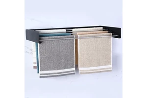 Space Saving Folding Laundry Retractable Wall Mounted Clothes Drying Rack