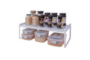 Multipurpose Large Expandable Cabinet Cupboard Shelf Organiser Kitchen Countertop Storage Shelf Spice Rack Pantry Organizer
