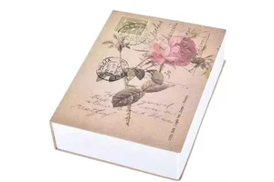 Hidden Iron Book Safe Secret Small Money Storage Box Cash Money Bank Box Password Box With Key Lock Password