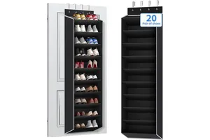 10 Tiers Large Size Over the Door Shoe Organizer Storage Hanging Shoe Rack for Door Shoe Organizer Holder for Sneakers and Boots