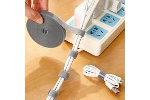 ZHIHE Eco-Friendly Adjustable Strong Adhesive Nylon Tape Cable Charge Wire Tie Organizer for Bags Hook and Loop Dot Fastener