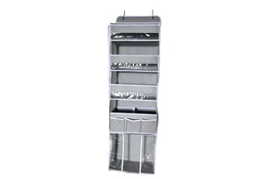 Recessed Storage Bag Wall Mounted Storage Rack Fabric Hanging Pocket