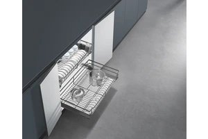 Galaxy Metal Type Pull Storage Basket Steel Pull Sliding Wire Organizers for Kitchen Cabinets Drawer Basket Drawer Organizers