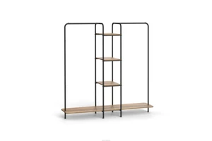Jumbo Classic Design Coat Rack Shelves Freestanding Rails Metal Open Wardrobe for Bedroom/Hallway Multifunction Clothing Storage