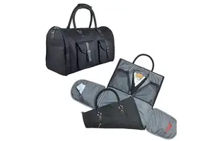 Durable Suit Bag Waterproof Clothes Storage Bag Rolling Garment Bag for Business Trips