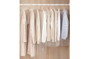 Premium Eco-friendly LDPE Garment Storage Bags with Custom Logo Clear Flexible Design for Dry Cleaning Clothing Organization