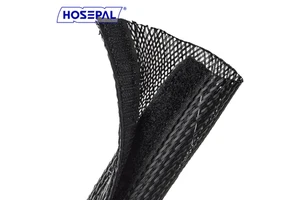HosePal Hook and Loop Braided Wrap Flexible Cable Management Sleeve Mesh Wire Organizer for AV Power USB Cable