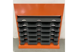 Modern Eco-Friendly Metal Tile Display Rack Stand With Customizable Size And Color