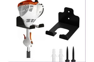 Wall-Mounted Lawn Trimmer Holder Garage Storage Metal Storage Rack