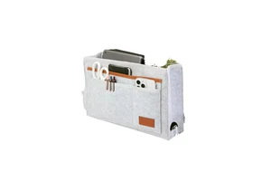 Modern Felt Bedside Storage Organizer With 5 Pockets Vacuum Compressed Hanging Bag Holder For Living Room Storage