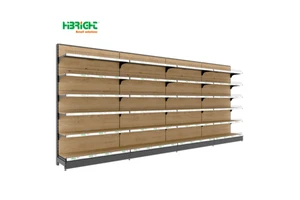New Sale Supermarket Shelves Display Retail Wooden Display Stand For Convenience Store Shelving
