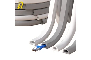 Safe Non Toxic Highly Secure Self Adhesive Solid PVC Flexible Cable Organizer for Office Garage Kitchen