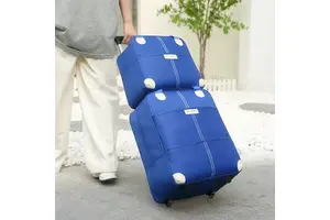 Clothes Storage Bag Fashion Waterproof Foldable Trolley Travel Luggage Clothes Handbag Lady Women Clothes Tote Handbag Luggage