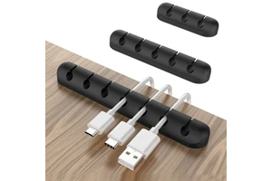 Silicone Cable Clip Holders Self Adhesive Wire Management Well-Organized Cables