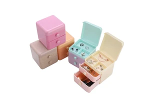 Cute ABS Portable Cosmetic Storage Box Custom Wholesale Storage Cosmetic Organizer Box Multifunction Cosmetic Storage Box Makeup