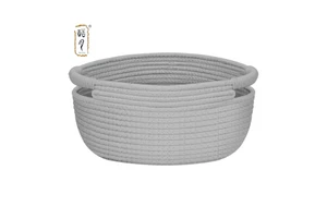 KUYUE Woven Storage Basket Closet Baskets with Handles Woven Storage Bins Wicker Storage Basket
