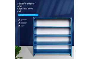 Multi-Layer Customizable Thickened Plate Waterproof Shelves JMDS PVC Full Plastic Shoe Rack For Home Storage Gym Supermarket