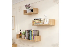 Wooden Storage Display Rack Storage of Items Rack Design Wooden Rack Indoor Wall Storage Rack with Wooden