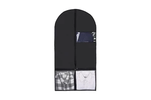 Foldable Oxford Dustproof Storage Bag with Transparent Window and Mesh Pocket