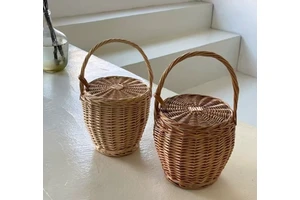 Vine Storage Baskets Wholesale Sturdy Storage Baskets Christmas Valentine's Day Gift Storage Accessories
