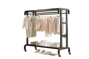 JIABEIHAO Floor-mounted Multi-functional Coat and Hat Storage Rack, with Stable Load-bearing Capacity, Metal Coat Rack